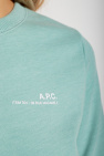 A.P.C. cotton sweatshirt with a unisex cut inserted over the head