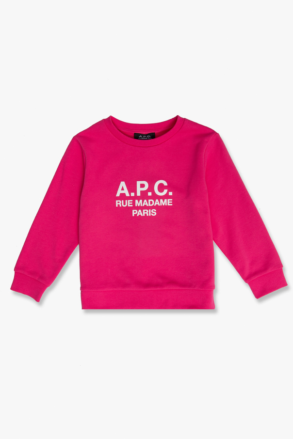 A.P.C. Kids Faith Connexion sheepskin long-sleeve shirt Black