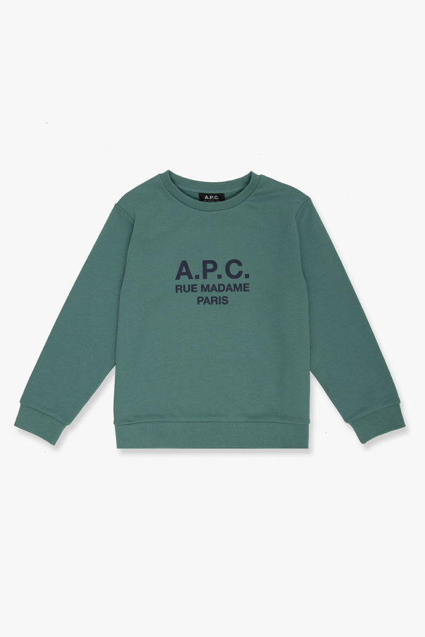 A.P.C. Kids mélange-effect round-neck T-shirt