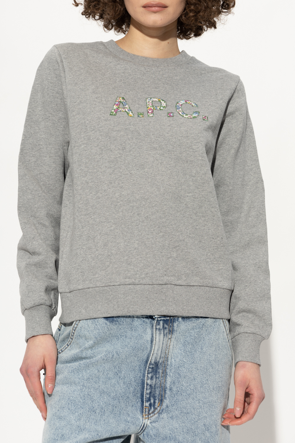 A.P.C. IRENEISGOOD embroidered-logo cropped hoodie