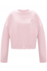 Nike PINK Cropped sweatshirt with logo