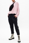 Nike PINK Cropped sweatshirt with logo