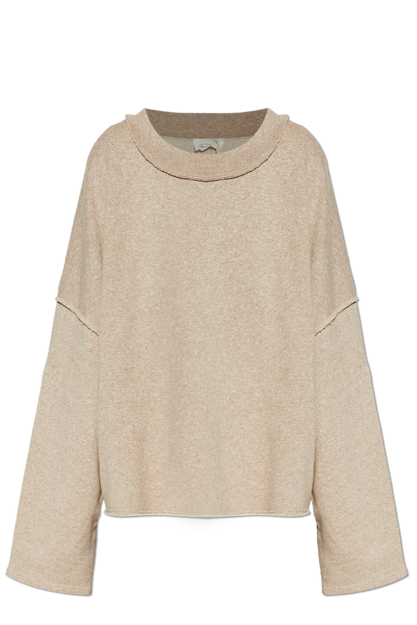 Oversized cotton sweatshirt with a crew neck od American Vintage