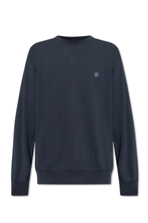ROTATE logo-print sleeve hoodie Grigio