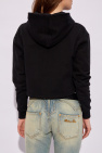 Balmain BLACK Short sweatshirt with logo