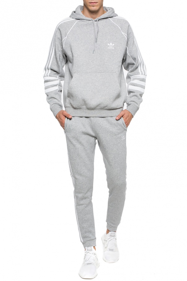 adidas originals authentic hoody in grey dh3852