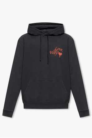 stussy graffiti hoodie in orche yellow