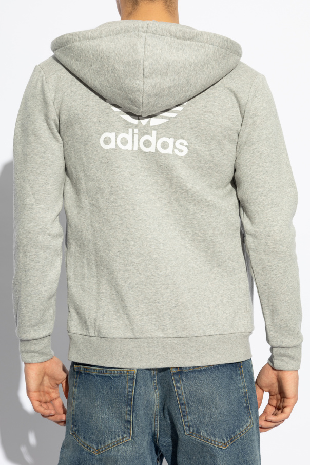 adidas originals joggers with logo embroidery grey
