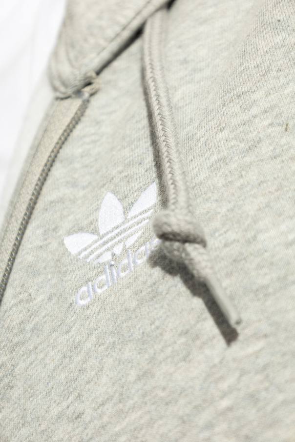 adidas originals joggers with logo embroidery grey