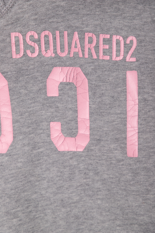 Dsquared2 Kids Barre AOP Crew Sweat-shirt Femme