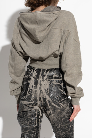 Rick Owens DRKSHDW Kurzes Kapuzen-Sweatshirt