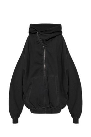 Sudadera con cremallera asimétrica