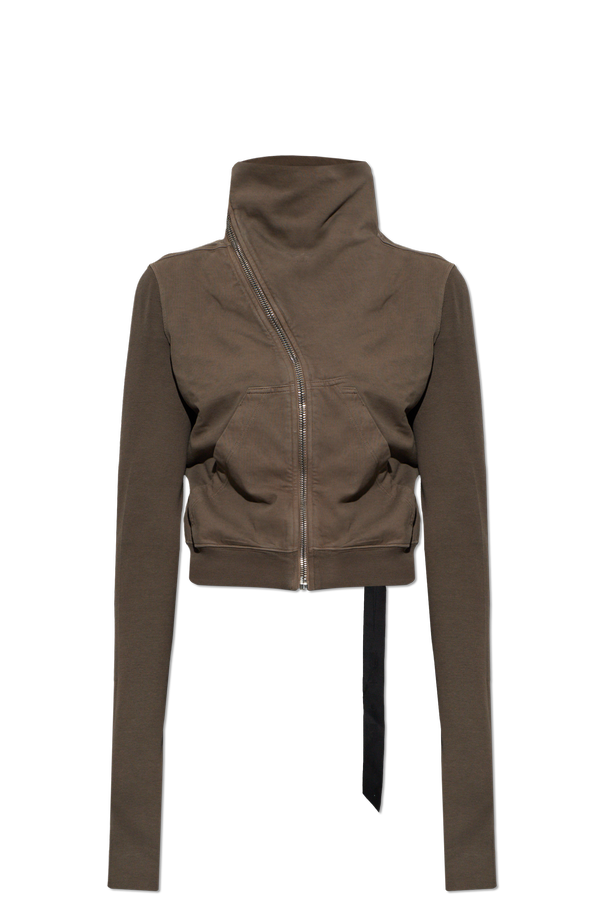 Sweatshirt with asymmetric zipper od Rick Owens DRKSHDW
