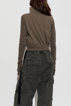 Rick Owens DRKSHDW Mikina s asymetrickým zipsom
