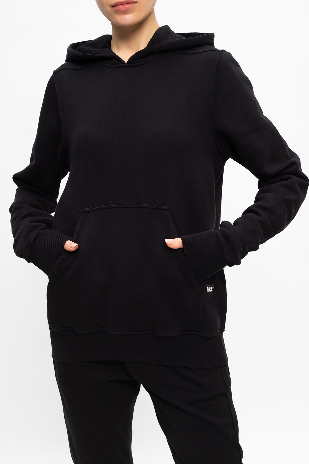 Rick Owens DRKSHDW Patched hoodie