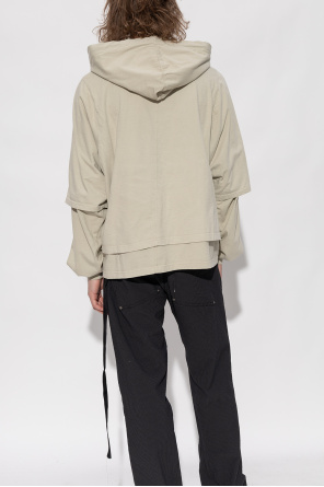 Rick Owens DRKSHDW t-shirt with doodle flower print in sand