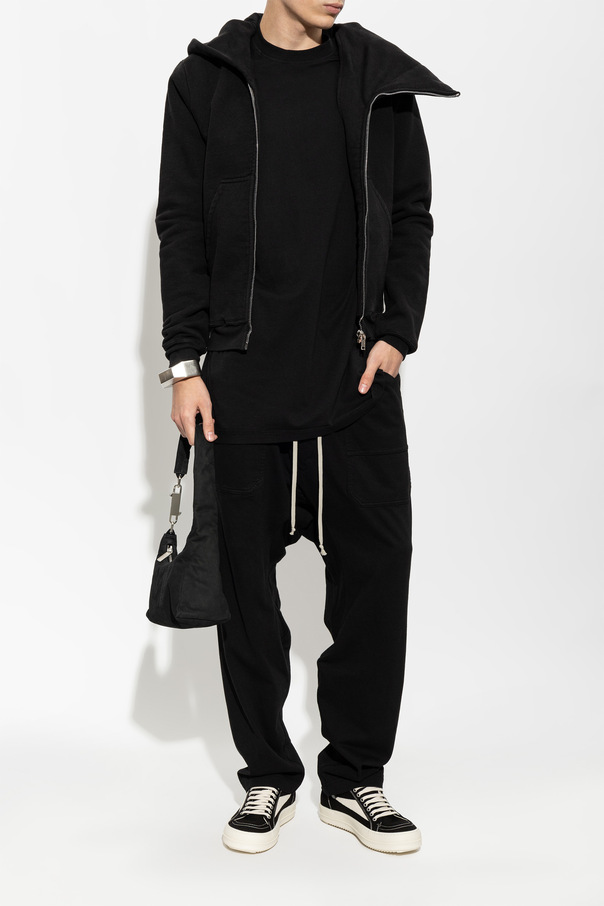 Rick Owens DRKSHDW Sweatshirt with an asymmetric zipper
