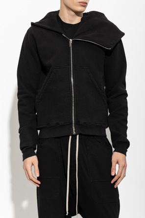 Rick Owens DRKSHDW Sweatshirt with an asymmetric zipper