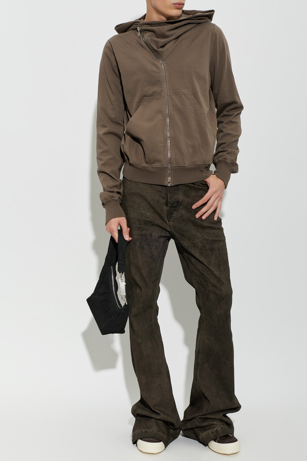 Rick Owens DRKSHDW Mikina s asymetrickým zipem
