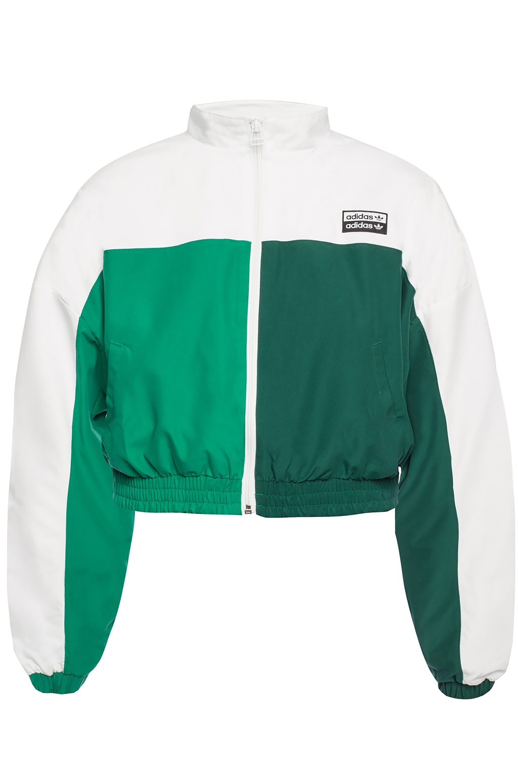 green white adidas jacket