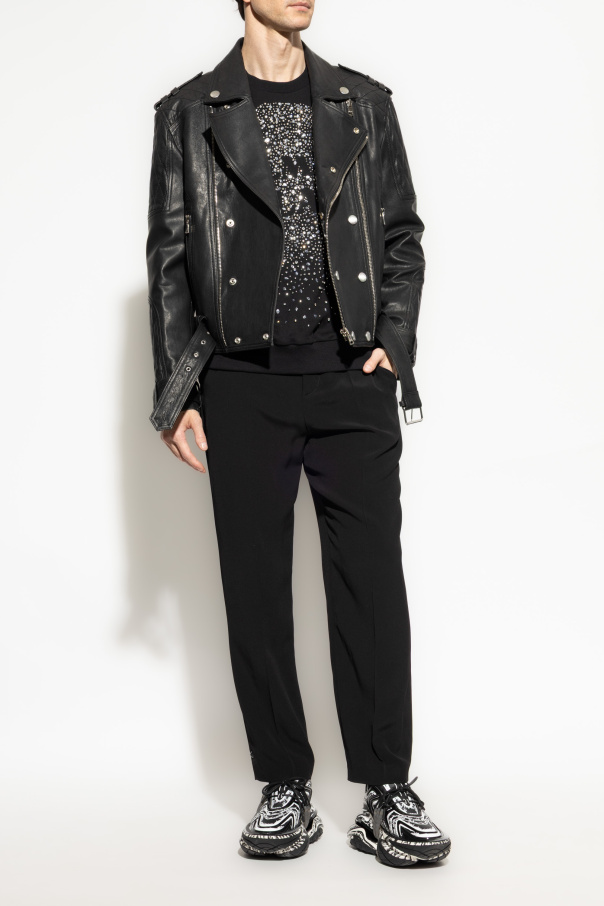 Balmain Bluza z połyskującymi cekinami