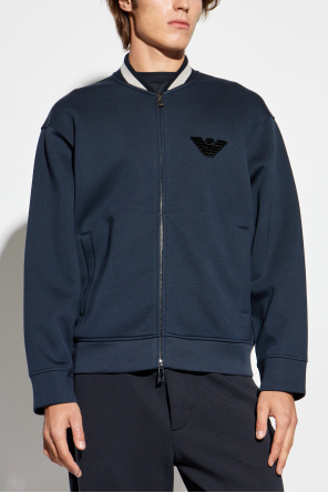Emporio Armani Sweatshirt with a velvet logo-shaped patch