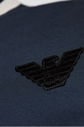 Emporio Armani Sweatshirt with a velvet logo-shaped patch