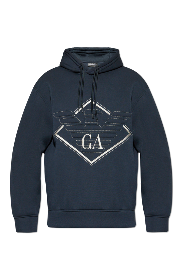 Sweatshirt with embroidered logo, zdjęcie 1 Sweatshirt with embroidered logo od Emporio Armani