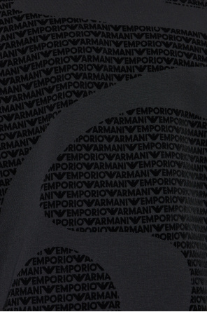 Emporio Armani Sweatshirt mit Monogramm und samtigem Finish