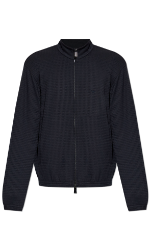 Sweatshirt with a stand-up collar