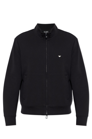 Sweatshirt with stand-up collar