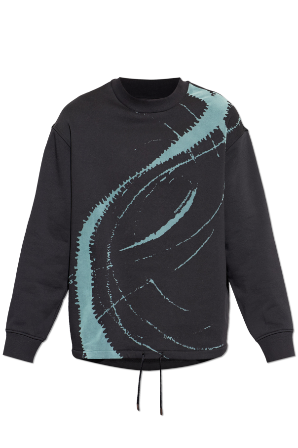 Emporio Armani Sweatshirt with a patterned, velvety finish