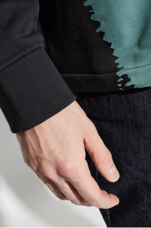 Emporio Armani Sweatshirt with a patterned, velvety finish