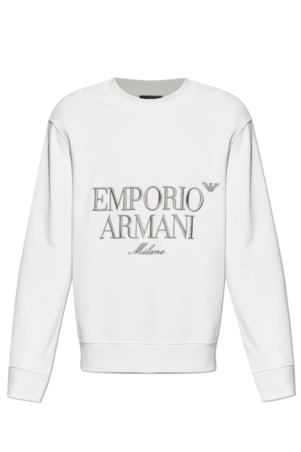 Sweatshirt with embroidered logo od Emporio Armani