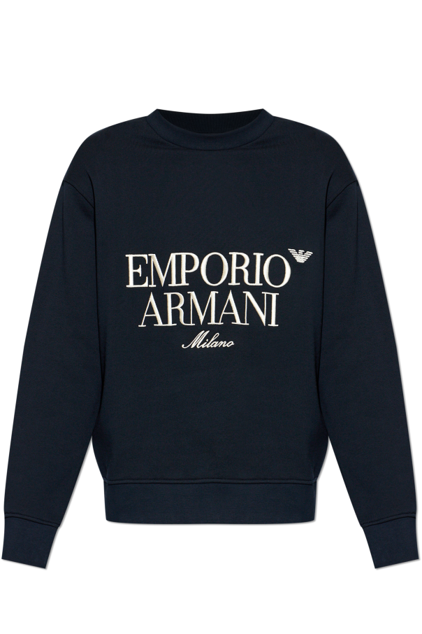 Sweatshirt with embroidered logo od Emporio Armani