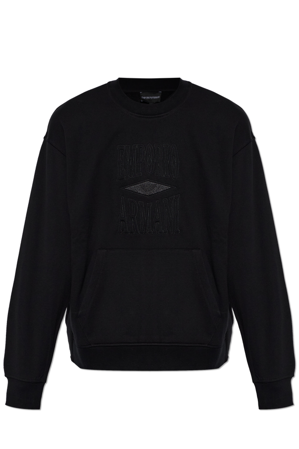 Sweatshirt with embroidered logo od Emporio Armani