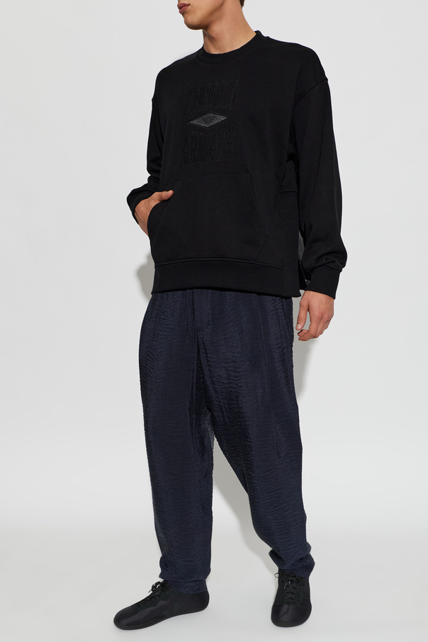 Emporio Armani Sweatshirt mit gesticktem Logo