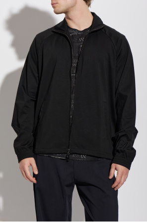 Emporio Armani Bluza z wyszytym logo na rękawie