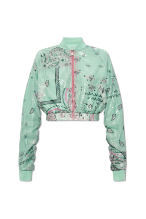 Monnalisa bleached denim jacket with embroidered detail od Khrisjoy