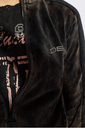 Diesel ‘F-KINIGLI’ velour sweatshirt