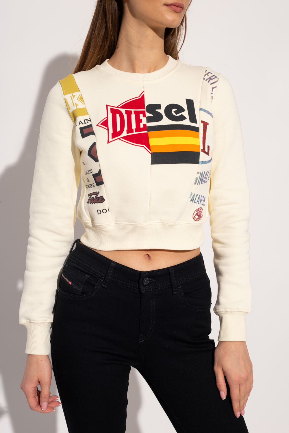 Diesel ‘F-Slimmycut’ crop sweatshirt