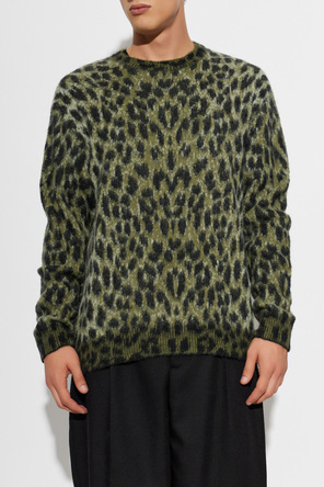 Laneus Pullover mit Animal-Print