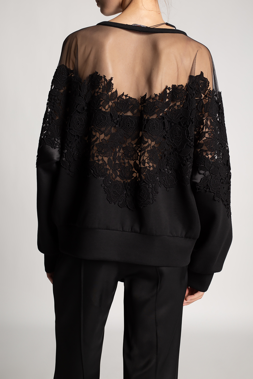 Dolce & Gabbana Lace-trimmed sweatshirt