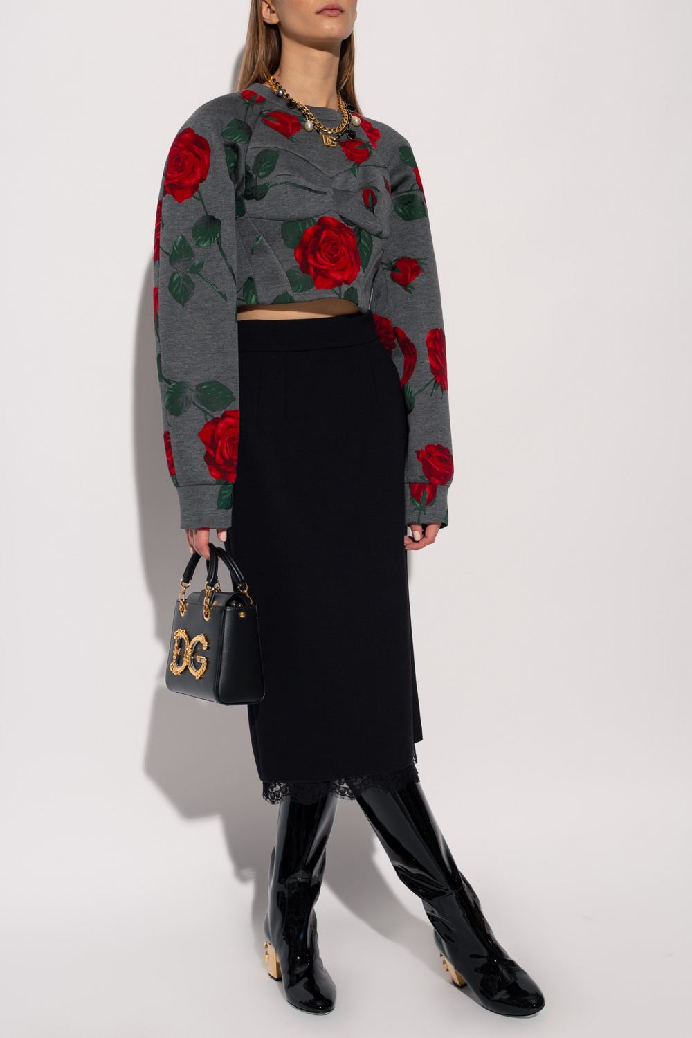 Dolce & Gabbana Sweatshirt with floral-motif