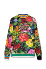 Dolce & Gabbana Kids marble-panelled zip-up hoodie