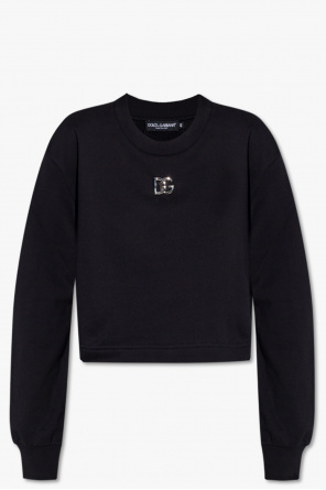 Cropped sweatshirt with logo od Dolce & Gabbana
