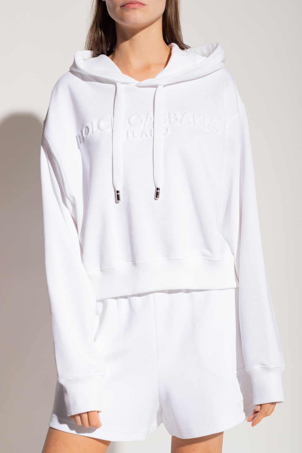 Dolce & Gabbana Kamizelki ocieplane Hoodie with logo