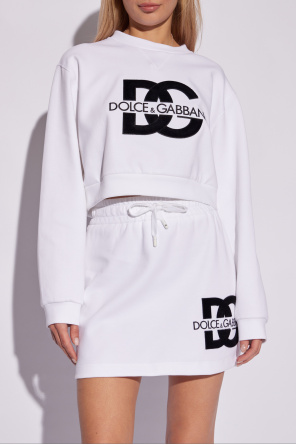 Dolce & Gabbana Cropped sweatshirt with logo