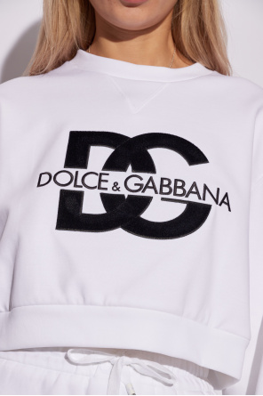 Dolce & Gabbana Cropped sweatshirt with logo