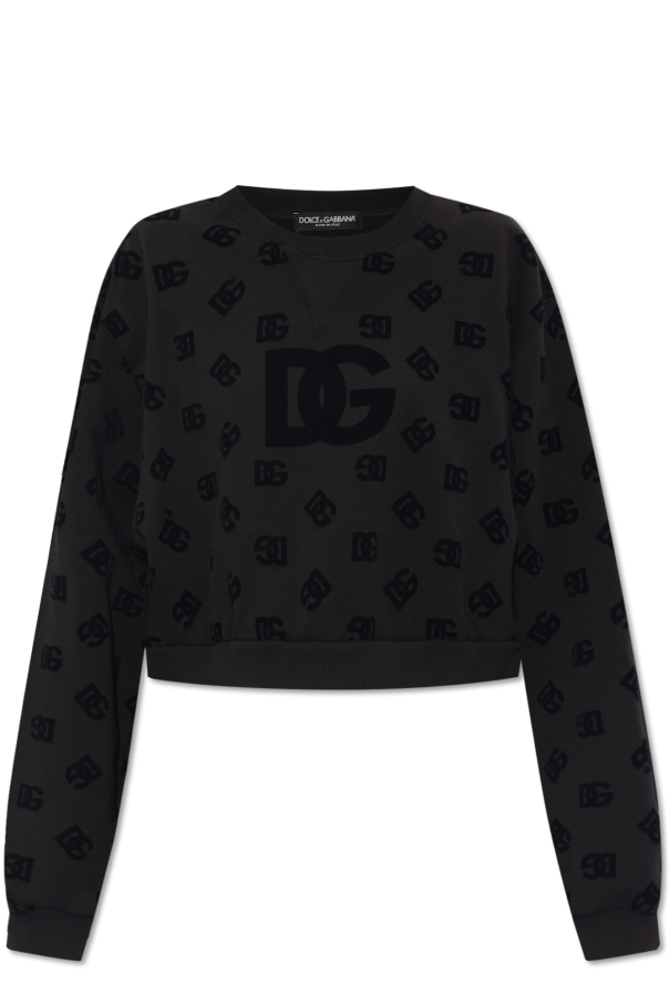 Dolce & Gabbana Sweatshirt with velvet pattern
